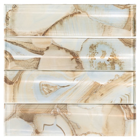 Andova Tiles Myst 3 in. x 12 in. Glass Marble Look Subway Wall Tile SAM-ANDMYS245